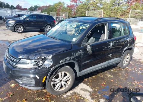 2016 Volkswagen Tiguan S z USA, uszkodzony, nr VIN WVGBV7AX4GW597848